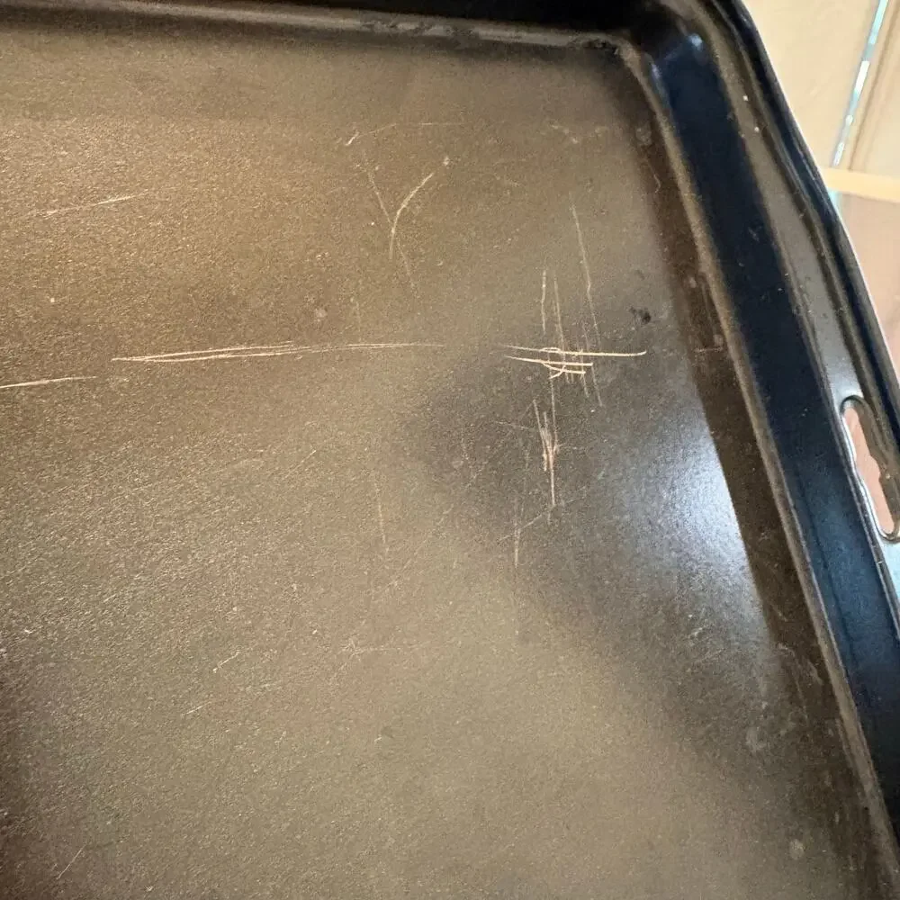Vintage Dark Metal Non Stick Baking Sheet Cookie Pan Tray Pre-owned
